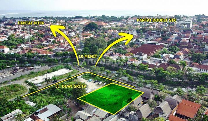 RARE ITEM FOR SALE COMMERCIAL LAND ON JALAN DEWI SRI KUTA LEGIAN, CHEAP PRICE 1250 SHM Land 1