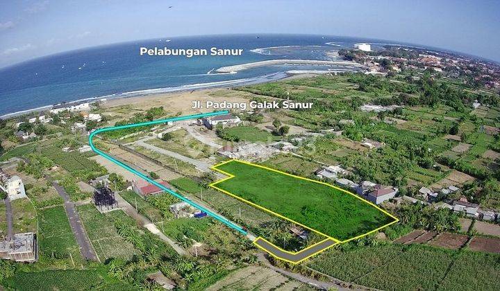 RARE ITEM LAND AREA 150 M² VIEW OF SEA AND SANUR BEACH BALI, CHEAP PRICE 1