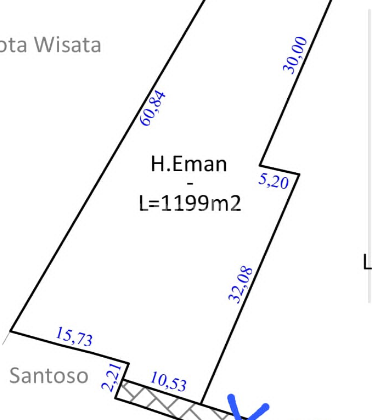 FOR RENT LAND AT CIBUBUR MAIN ROAD 1199 m² FOR RENT LAND AT CIBUBUR MAIN ROAD 1199 m²