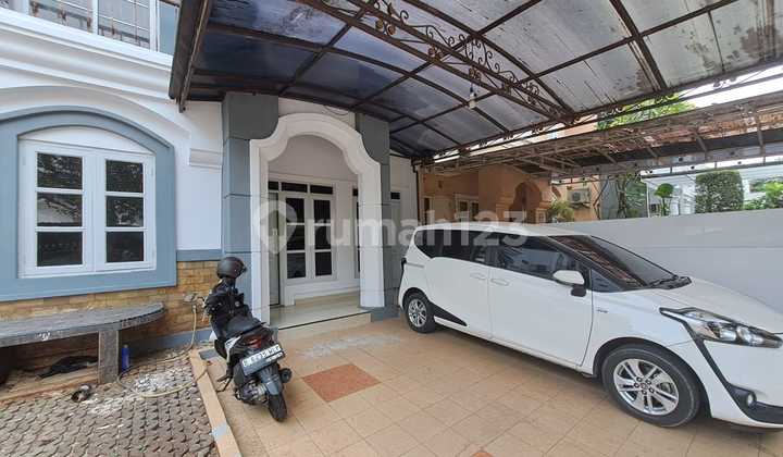 For sale, move-in ready house facing the road in Nusa Loka BSD, strategic location. 2