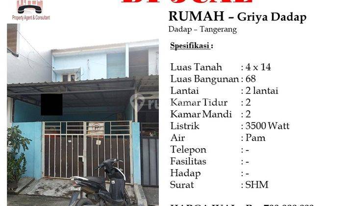 Dijual Rumah 2 Lantai Digriya Dadap Murah Dan Bagus Shm 1