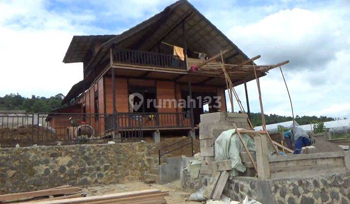 Tanah kavling wisata kebun anggur dan villa kayu, udara sejuk 1