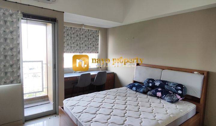 kamar tidur unit studio apartemen lrt city