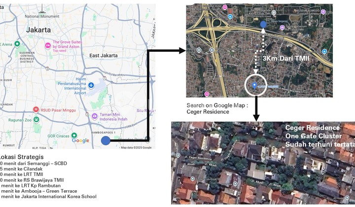 Dijual Cepat - 2 Kavling Berdampingan di Ceger Residences, bisa Beli Salah Satu
