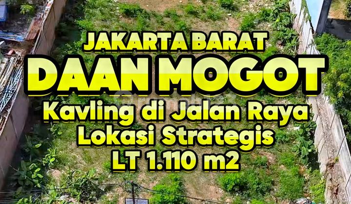 Ready-to-Build Plot on Daan Mogot Main Road, Strategic Location.