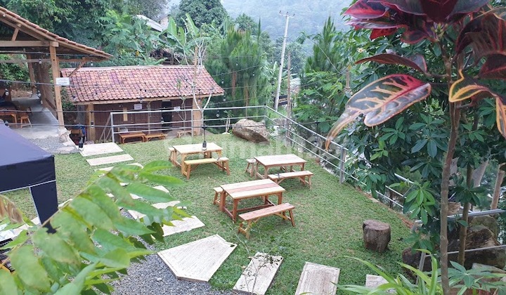 Jual Tanah Bagus Bonus Bangunan Bekas Cafe, di Sentul