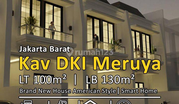 Smart Home Rumah American Style di Kav Dki, Meruya, Jakarta Barat 1