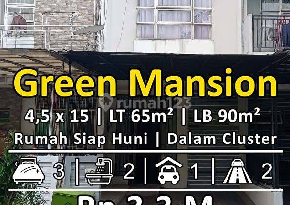 Rumah Siap Huni 3m An Di Cluster Green Mansion, Jakarta Barat 1