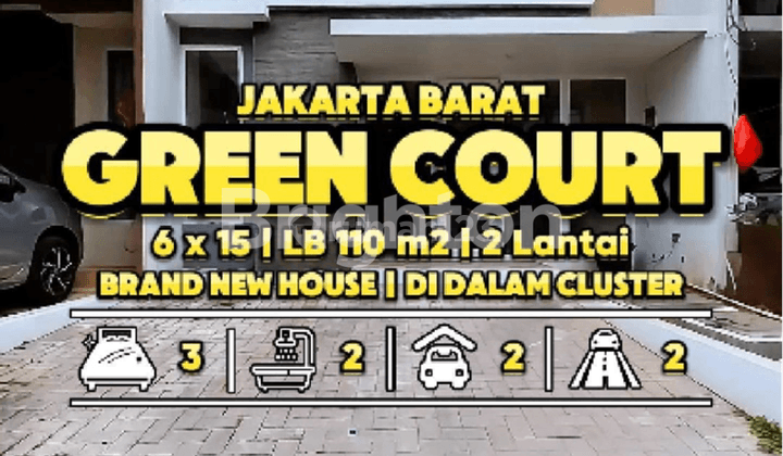 Rumah 6x15 di Green Court, Cengkareng, Jakarta Barat 1