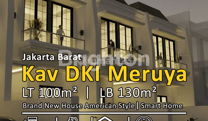 Smart Home Rumah American Style di Kav DKI, Meruya, Jakarta Barat 1