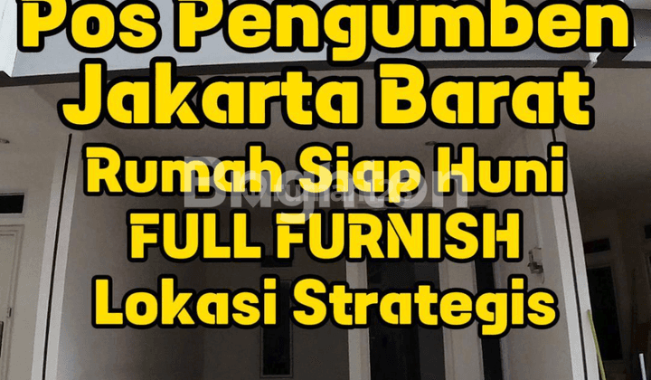 RUMAH TOWNHOUSEPOS PENGUMBEN, JAKARTA BARAT, MURAH FULL FURNISH SIAP HUNI 1