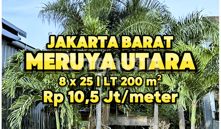 TANAH KAVLING 8x25m. Di Kav DKI, Meruya Utara, Jakarta Barat 1