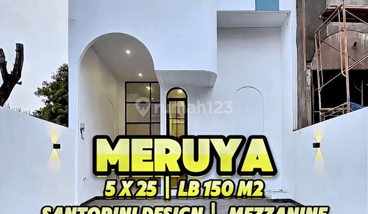 Brand New House Santorini Design At Meruya Utara, Jakarta Barat 1