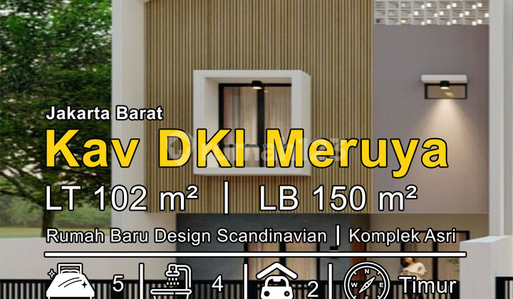 For Sale New Scandinavian Design House in Kav. DKI Meruya