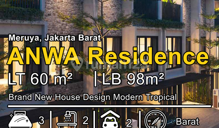 Brand New House Ready to Occupy, Land Area 60, in Puri Meruya, West Jakarta