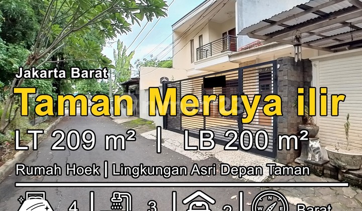 Jual Rumah Luas Hoek Siap Huni Di Taman Meruya Ilir Jual Rumah Luas Hoek Siap Huni Di Taman Meruya Ilir
