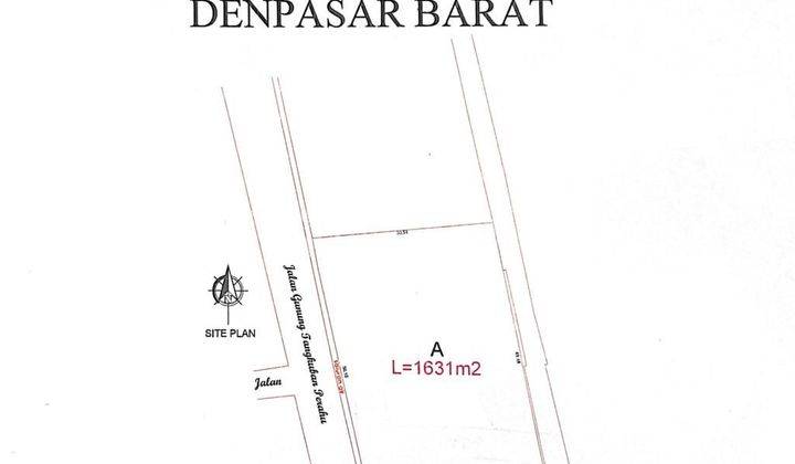 Hot List of land for sale at Tangkuban Perahu Padangsambian Klod, West Denpasar 1