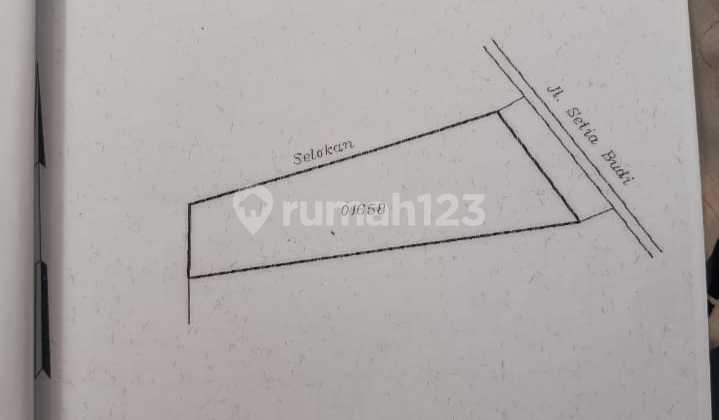Tanah dan Bangunan Murah Bagus Luas 787 M2 SHM Mainroad Setiabudi
