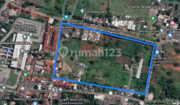 Tanah Murah Luas 30000 M² Girik Di Pondok Cabe