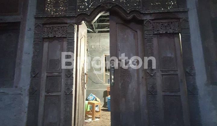 RUMAH JOGLO BELUM RAPI DI SEBRANG PAKAN SARI CIBINONG  ORNAMENT KAYU JATI 1