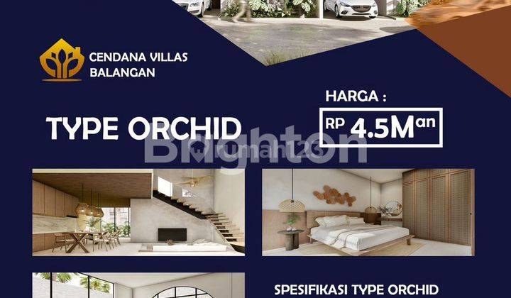 Villa Cendana Balangan kombinasi balinese design nan elegan dengan European berkonsep mediteranian dengan 4,2M nyaman dalam hunian 2