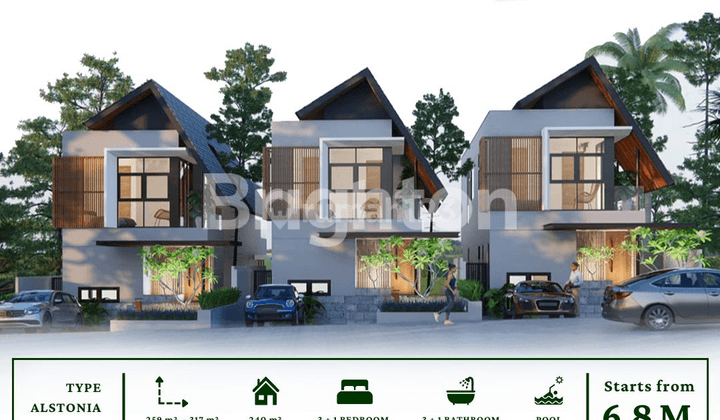 Villa Greenlot Riverside di munggu artistik Nyaman di daerah tropis 1