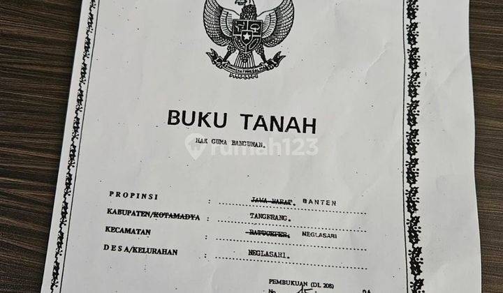 Di jual tanah kosong strategis di Neglasari tangerang 2