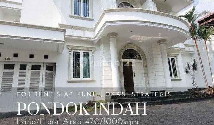 Rumah siap huni lokasi strategis di pondok indah 1