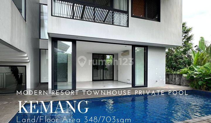 Modern resort townhouse siap huni di kemang 1