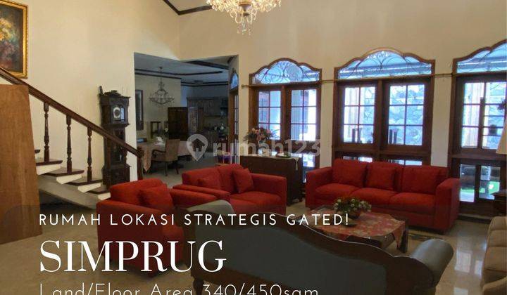 Rumah lokasi strategis di simprug garden 1