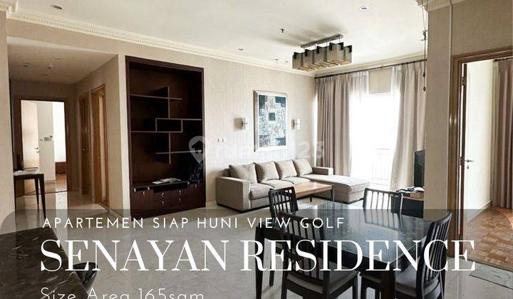 Apartemen view golf siap huni di senayan residence 1