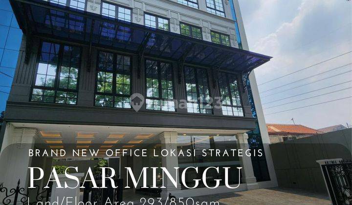 Gedung kantor lokasi strategis 5 lantai dengan rooftop di pasar minggu 1