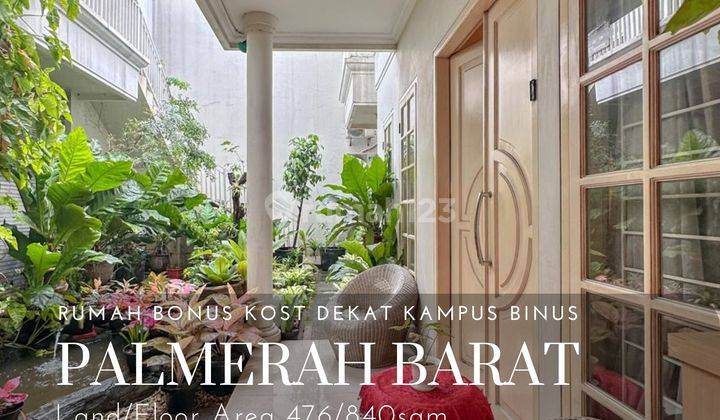 Rumah murah bonus kamar kos dekat kampus binus syahdan 