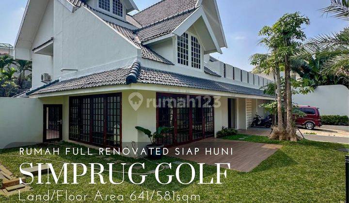 Rumah baru renovasi siap huni di simprug golf 1