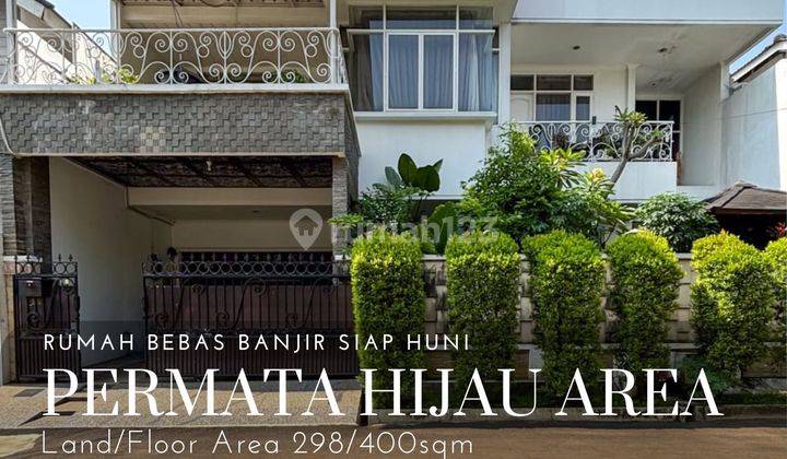 Rumah bebas banjir lokas strategis di permata hijau area 1