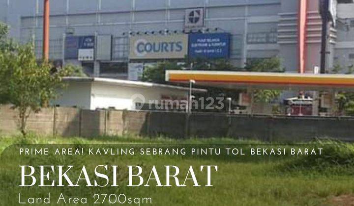 Kavling sangat strategis sebrang tol bekasi barat dan mall metropolitan bekasi 1