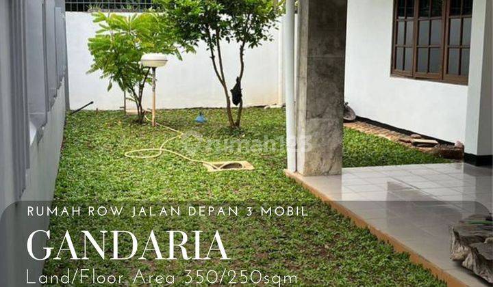 Rumah row jalan 3 mobil di gandaria 1