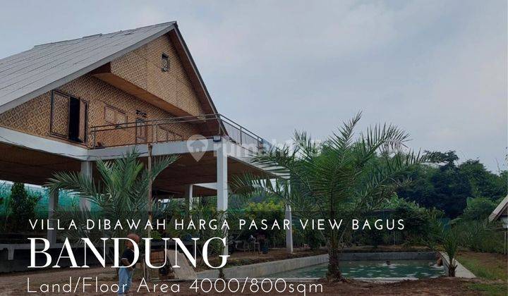 Villa view bagus private swimming pool di bandung 1