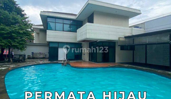 Dijual Rumah Luas Besar Harga Mendekati NJOP di Permata Hijau 1