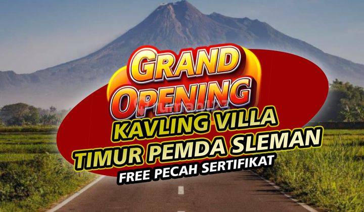 KAVLING TIMUR PEMDA SLEMAN, COCOK VILLA LEGALITAS SHM 1