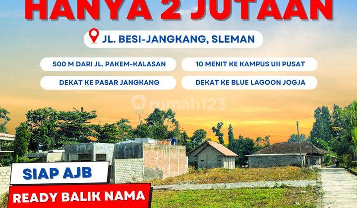 Tanah Jogja Sleman Harga 2 Jutaan m Dekat Kelurahan Bimomartani 1