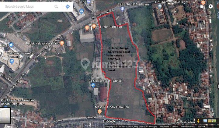 Dijual Cepat Tanah Komersil 8 Ha Pinggir Jalan Raya Karawang Barat 1