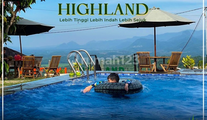 Tanah Kavling SHM di Atas Awan Cariu Bogor View Gunung City Light