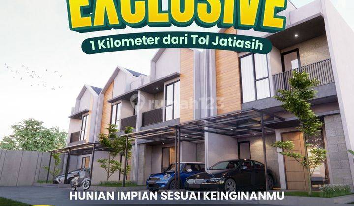 Rumah jatiasih 5 menit pintu toll jatiasih DP 0% full bata merah 1