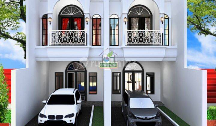 Rumah American Classic 2 Lantai, 10 Menit Ke Toll Jatiwaringin 2