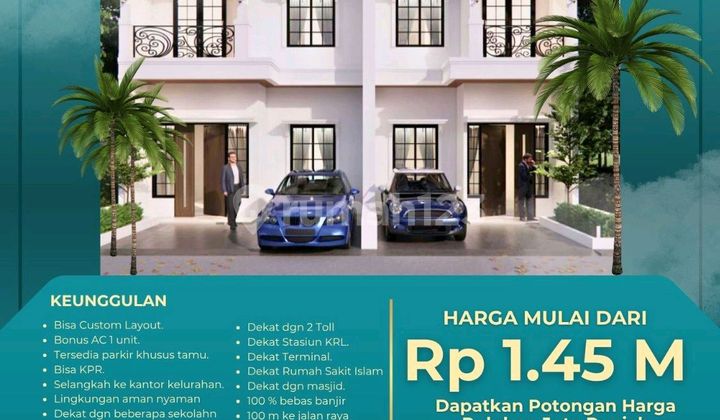 House Near Lake and Wide Road, Pondok Kopi, Jakarta