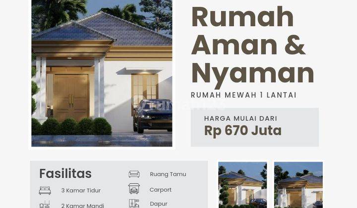 Rumah Modern 1 Lantai Promo Cash 380jt Di Pinang Baris 1