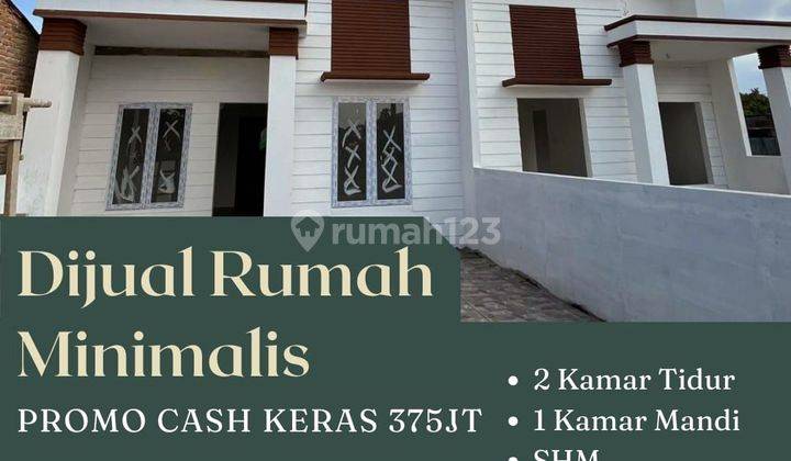 Rumah Baru Ready 1lantai Cantik, Promo 375jt, Dkt Pinang Baris Rumah Di Pinang Baris Shm Baru 1