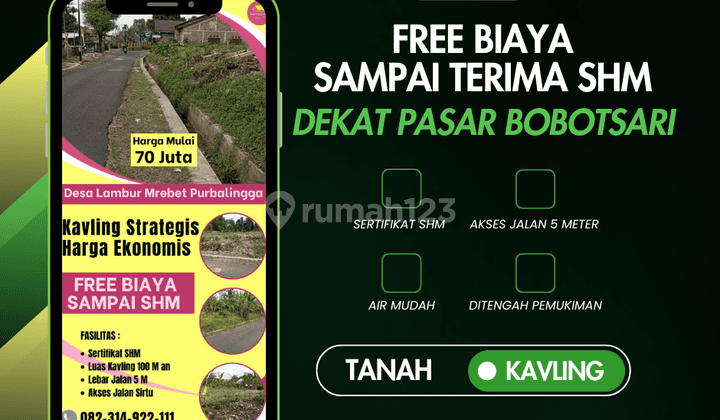 di Jual Kavling Dekat Bobotsari Purbalingga, Purbalingga