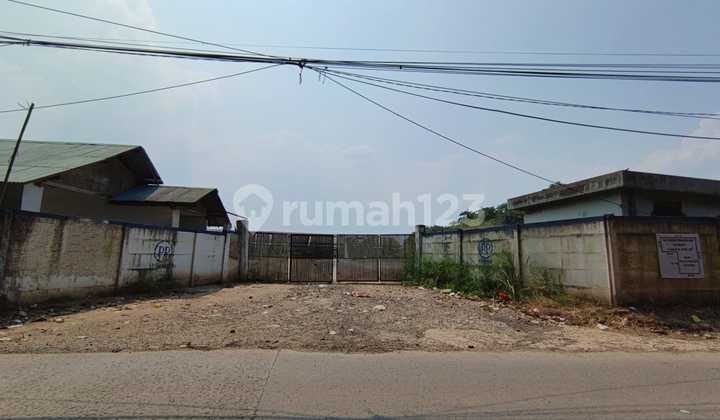 For Sale Land with Dense Access for 40 Feet Container in Burangkeng Setu Bekasi